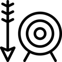 illustrazione vettoriale di tiro con l'arco su uno sfondo simboli di qualità premium. icone vettoriali per il concetto e la progettazione grafica.