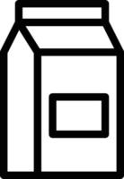 illustrazione vettoriale del pacchetto di latte su uno sfondo simboli di qualità premium. icone vettoriali per il concetto e la progettazione grafica.
