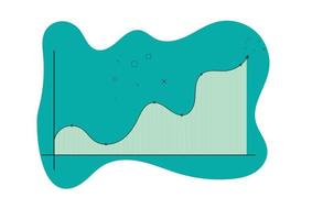 modello vari grafici sullo sfondo vettore