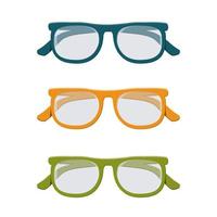 occhiali occhio accessorio isolato illustrazione vettoriale su sfondo bianco
