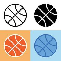 illustrazione grafica vettoriale dell'icona di basket. perfetto per interfaccia utente, nuova applicazione, ecc