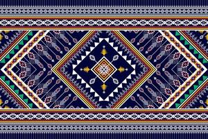 disegno geometrico astratto del modello etnico. Tappeto in tessuto azteco mandala ornamento boho nativo chevron decorazione tessile carta da parati. sfondo vettoriale ricamo tradizionale etnico tribale