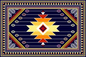 disegno geometrico astratto modello etnico. Tappeto In Tessuto Azteco Mandala Ornamento Etnico Chevron Decorazione Tessile Carta Da Parati. tribale boho nativo ricamo tradizionale illustrazioni vettoriali sfondo