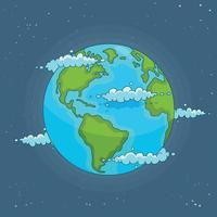disegno del modello di logo dei globi della terra del mondo vettore