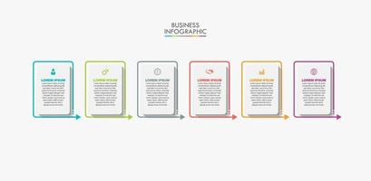 modello di presentazione aziendale infografica vettore