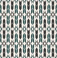 forma geometrica nativa chevron azteco senza cuciture su sfondo crema. design etnico tribale marrone-verde scuro. utilizzare per tessuti, tessuti, elementi di decorazione d'interni, tappezzeria, avvolgimento. vettore