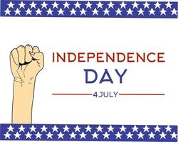 buona festa dell'indipendenza 4 luglio vettore