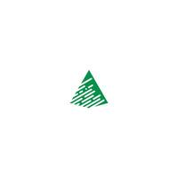 vettore logo triangolo piramide