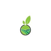 logo dell'agricoltura. design del logo foglia, concetto ecologico