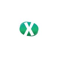 lettera x icona logo design creativo vettore