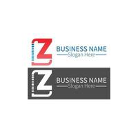 icona del logo della lettera z nel design dei quadrati vettore