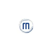 icona del logo della lettera m, concetto di social media vettore