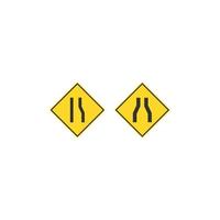 disegno dell'icona dei segnali stradali vettore