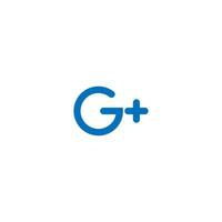 g plus logo di connessione vettore