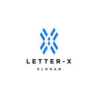 modello di progettazione dell'icona del logo della lettera x vettore