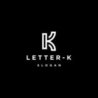 modello di progettazione dell'icona del logo della lettera k vettore