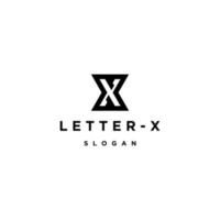 modello di progettazione dell'icona del logo della lettera x vettore