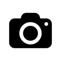 icona della fotocamera ioated su sfondo bianco vettore