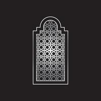 porta della moschea o telaio della finestra vettore