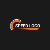 design semplice e pulito del logo della velocità vettore