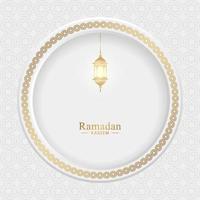 illustrazione islamica del fondo del ramadan kareem vettore