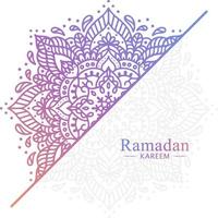 illustrazione islamica del fondo del ramadan kareem vettore