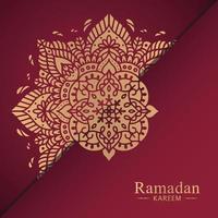 illustrazione islamica del fondo del ramadan kareem vettore