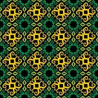 patern senza cuciture di dayak etnico pattern.traditional tessuto indonesiano motivo.borneo pattern. ispirazione per il design vettoriale. tessuto creativo per moda o stoffa vettore