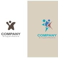 leadership persone logo arte vettoriale design del concetto di persone stella successo logo moderno