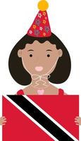 bandiera di trinidad e tobago vettore