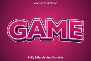 effetto testo di gioco con colore rosa modificabile.