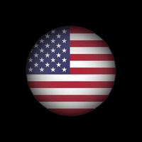 paese usa. bandiera degli Stati Uniti. illustrazione vettoriale. vettore