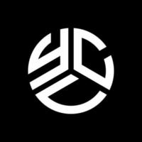 ycv lettera logo design su sfondo nero. ycv creative iniziali lettera logo concept. disegno della lettera ycv. vettore