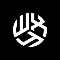 wxy lettera logo design su sfondo nero. wxy creative iniziali lettera logo concept. disegno della lettera wxy. vettore