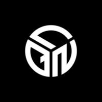 lqn lettera logo design su sfondo nero. lqn creative iniziali lettera logo concept. disegno della lettera lqn. vettore