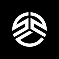 szv lettera logo design su sfondo nero. szv creative iniziali lettera logo concept. disegno della lettera szv. vettore