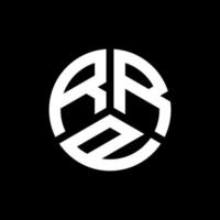 rrp lettera logo design su sfondo nero. rrp creative iniziali lettera logo concept. design della lettera rrp. vettore
