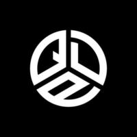 qdp lettera logo design su sfondo nero. qdp creative iniziali lettera logo concept. disegno della lettera qdp. vettore
