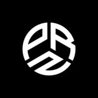 prz lettera logo design su sfondo nero. prz creative iniziali lettera logo concept. disegno della lettera di prz. vettore