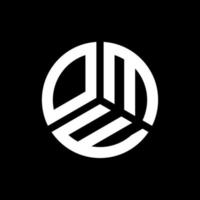 ome lettera logo design su sfondo nero. ome creative iniziali lettera logo concept. qualche disegno di lettera. vettore