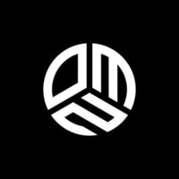 omn lettera logo design su sfondo nero. omn creative iniziali lettera logo concept. disegno di una lettera onnicomprensiva. vettore