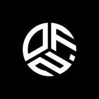 design del logo della lettera ofn su sfondo nero. ofn creative iniziali lettera logo concept. spesso disegno della lettera. vettore