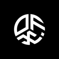 ofx lettera logo design su sfondo nero. ofx creative iniziali lettera logo concept. design della lettera ofx. vettore