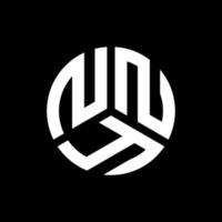 nny lettera logo design su sfondo nero. nny creative iniziali lettera logo concept. disegno della lettera nny. vettore