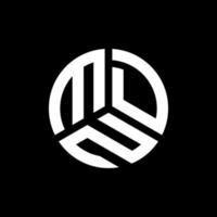 mdn lettera logo design su sfondo nero. mdn creative iniziali lettera logo concept. disegno della lettera mdn. vettore