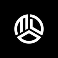 mdo lettera logo design su sfondo nero. mdo creative iniziali lettera logo concept. disegno della lettera mdo. vettore