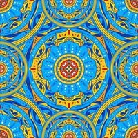 modello senza cuciture della mandala del cerchio vettore