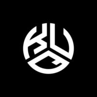 design del logo della lettera printkuq su sfondo nero. kuq creative iniziali lettera logo concept. disegno della lettera kuq. vettore
