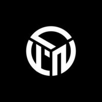 lfn lettera logo design su sfondo nero. lfn creative iniziali lettera logo concept. disegno della lettera lfn. vettore