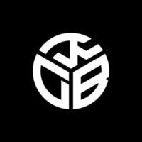 kdb lettera logo design su sfondo nero. kdb creative iniziali lettera logo concept. disegno della lettera kdb. vettore